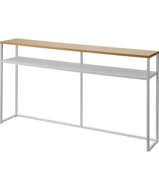 tower ソファー裏コンソールテーブル タワー 棚付き ホワイト ホワイト