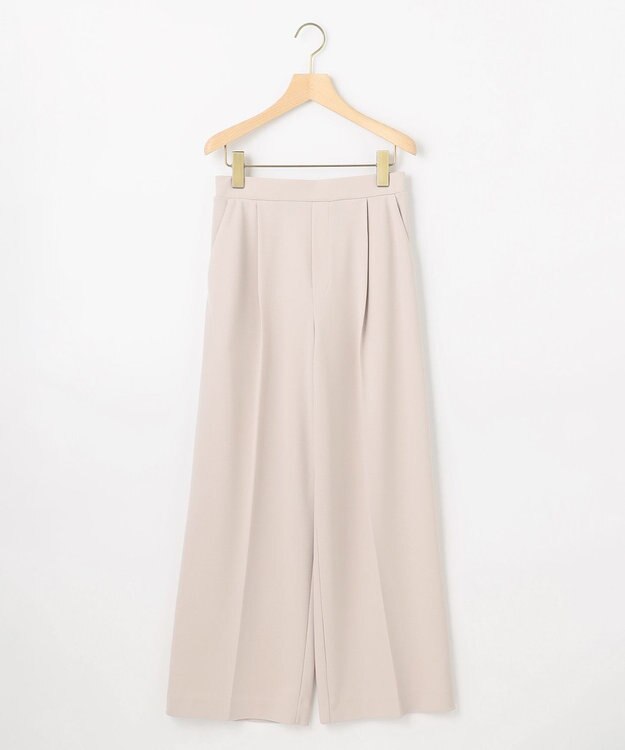 組曲 【WEB限定】ジョーゼットジャージーワイド パンツ ベージュ系