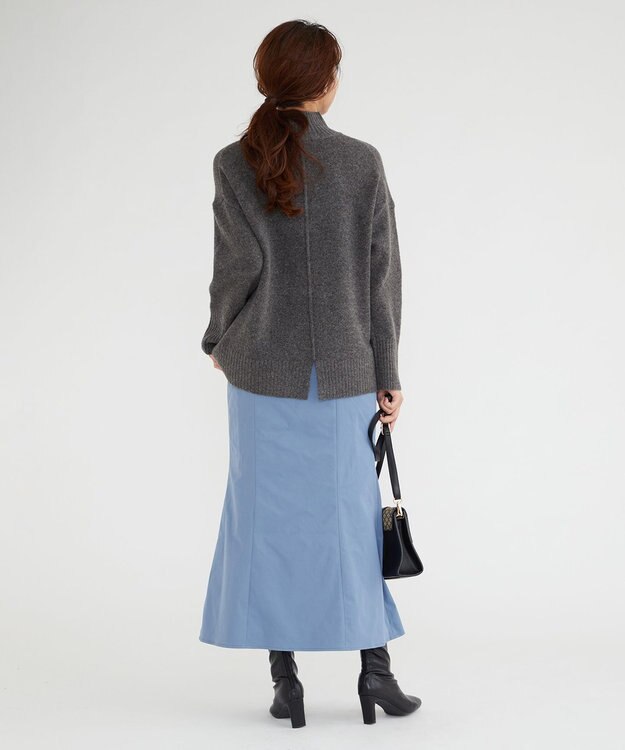 Feroux 【洗える・古畑星夏さん着用】ハイネックニット プルオーバー グレー系