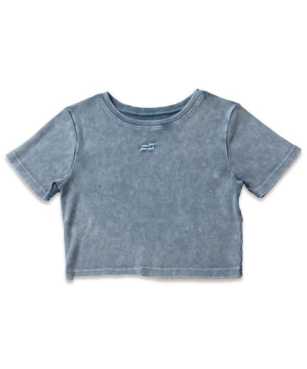 WEGO ヴィンテージウォッシュリブT ブルー