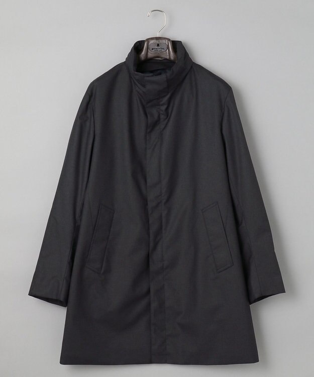 GOTAIRIKU 【帝人】SOLOTEXラミネートスタンドカラー コート ネイビー系