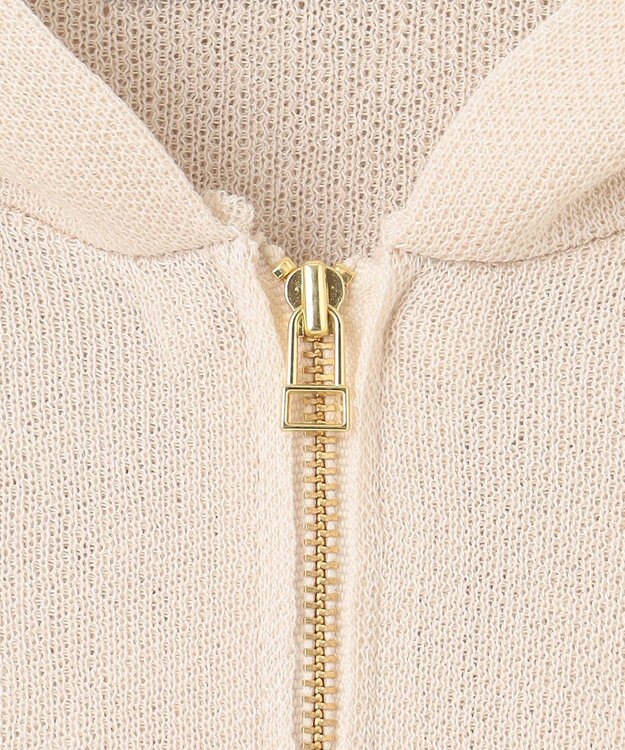 UNFILO シアーダンボールニット ZIPフーディ ベージュ