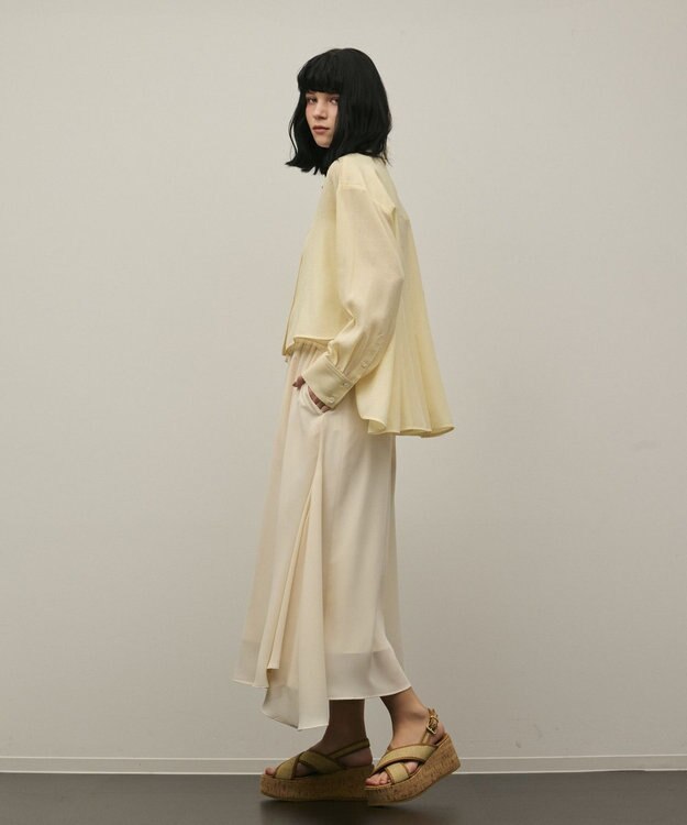 GRACE CONTINENTAL イレギュラーキュロットパンツ キナリ