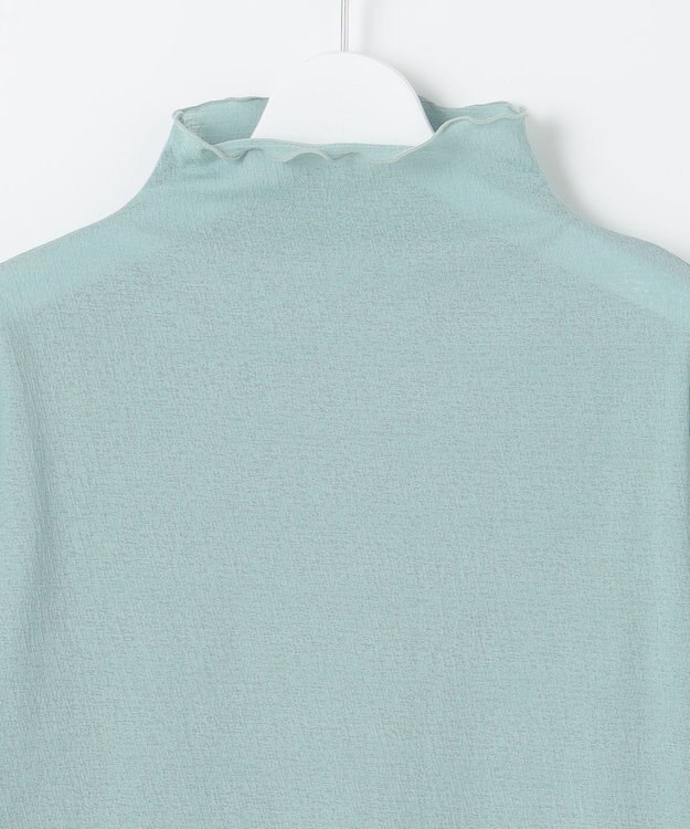 Feroux 【2WAY・洗える】リボンタイシアータートル カットソー ライトグリーン系