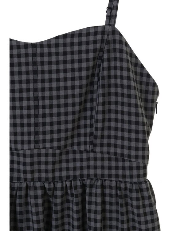 earth music&ecology ビスチェ風キャミドレ Black