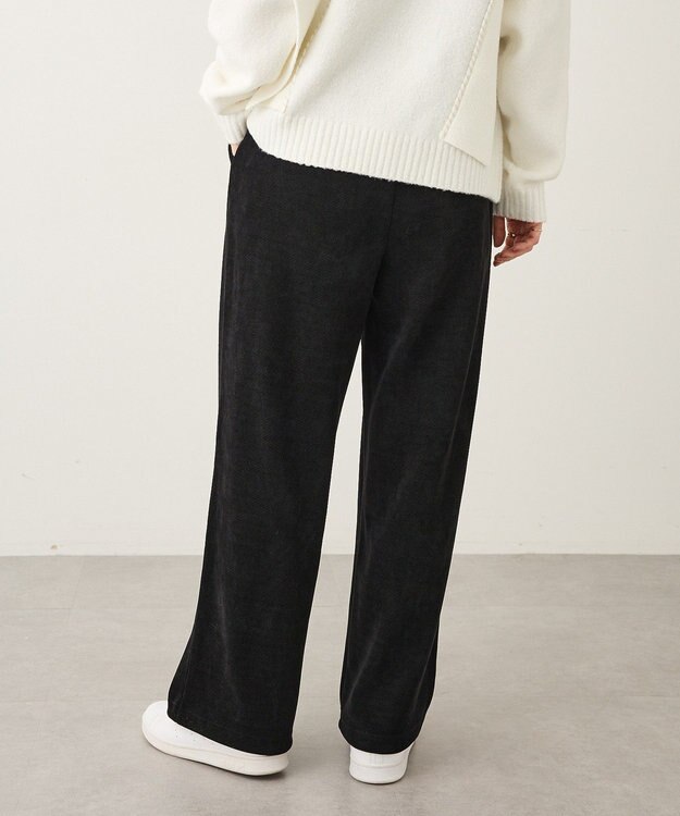 CRAFT STANDARD BOUTIQUE 起毛カットソーイージーパンツ Black