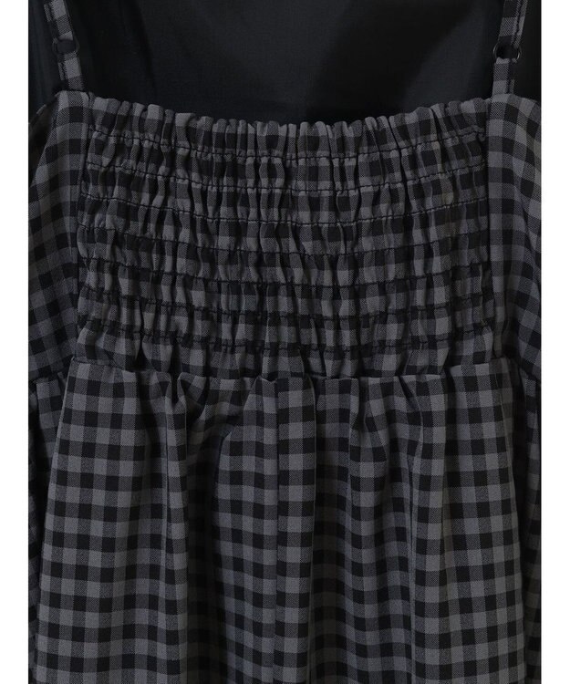 earth music&ecology ビスチェ風キャミドレ Black