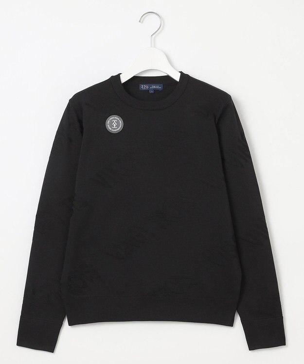 23区GOLF 【WOMEN】ロゴスポーツニット イージーケア ブラック系