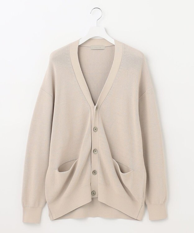 UNFILO MENS イージーケア ニットカーディガン [23年春夏商品] アイボリー