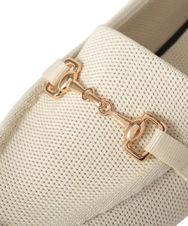 Green Parks 洗えるニットローファー Ivory