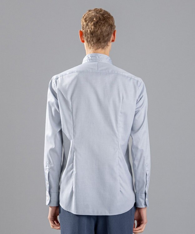 JOSEPH HOMME 80/2オックス　ウイングカラーシャツ サックスブルー系