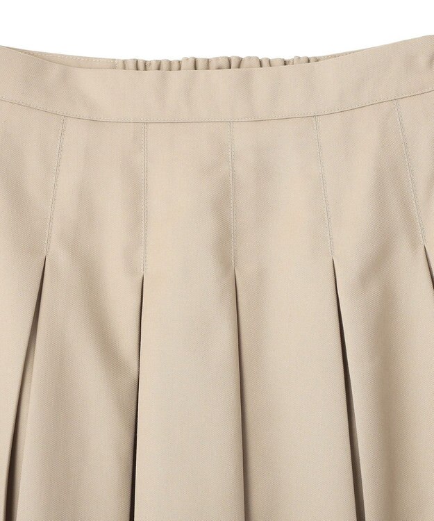 earth music&ecology タックプリーツミディスカート Light Beige