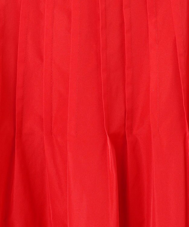 23区 L 【エステータ】シャイニータフタ ピンタック ワンピース レッド系