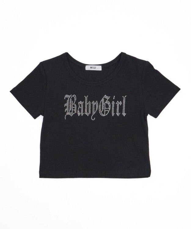 WEGO ラインストーンチビリブT ブラック