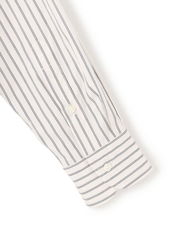 J.PRESS MEN 【SUPIMAコットン使用】マルチストライプブロードシャツ / B.D. アイボリー系1