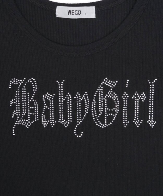 WEGO ラインストーンチビリブT ブラック