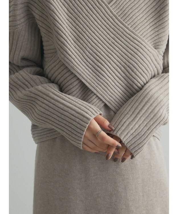 Green Parks armonia. ＳＥＴ２点ニットワンピース Beige