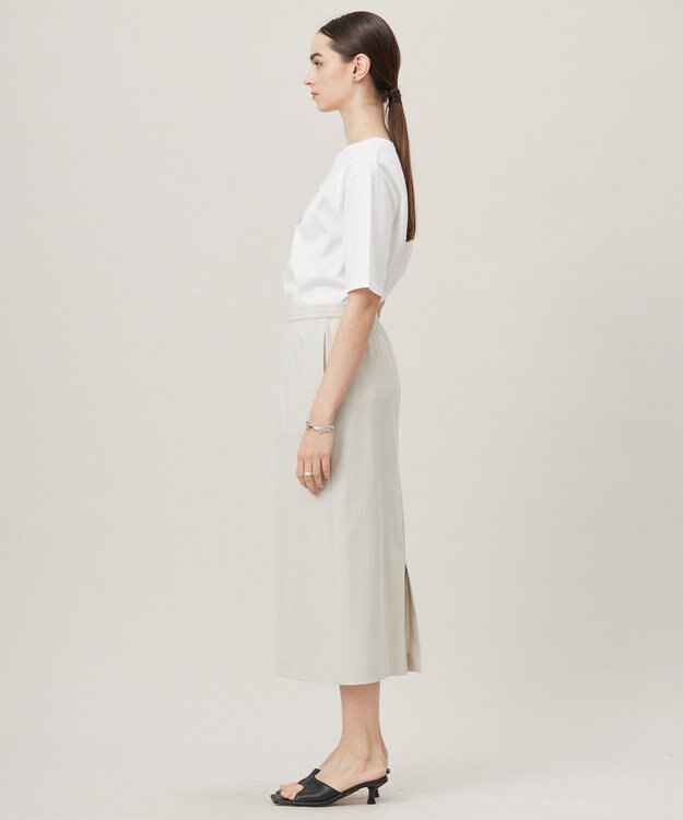 ICB 【新色追加・接触冷感・UVケア・洗える】 ロゴTEE オフホワイト系