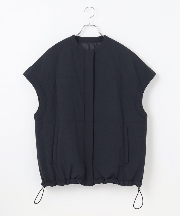 #Newans 【撥水/洗える】ビックスクエア中綿ベスト ブラック