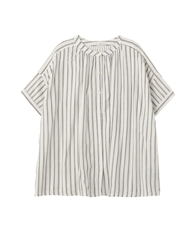 Green Parks 【WEB限定】アソート柄さらっとレーヨンブラウスⅡ Stripe