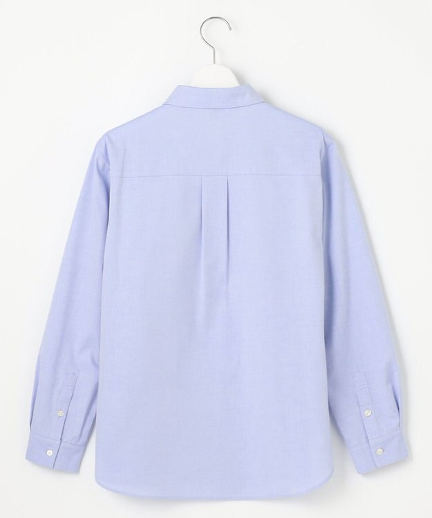 J.PRESS LADIES 【洗える】PINオックス ボタンダウン シャツ ブルー系