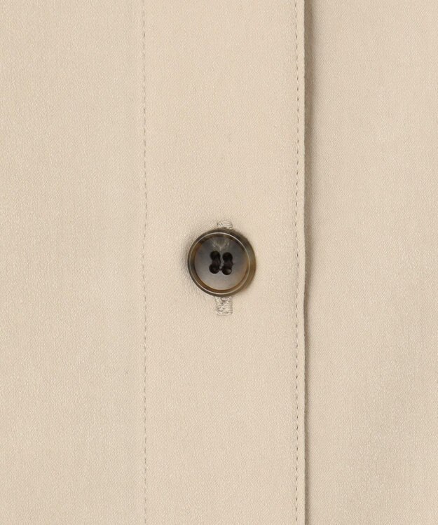 23区 L 【見上愛さん着用/Oggi10月号掲載/洗える】スエーディーサテン シャツ ベージュ系