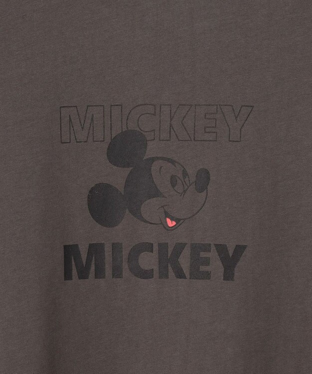 23区 【SLOW/一部店舗限定】Mickeyデザイン Tシャツ スチール