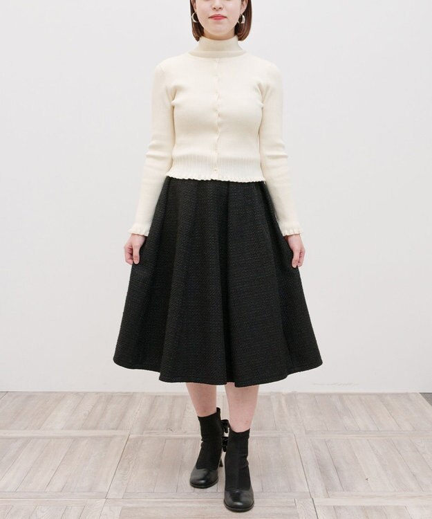 TOCCA 【洗える！】RESONATE タートルネックプルオーバー アイボリー系