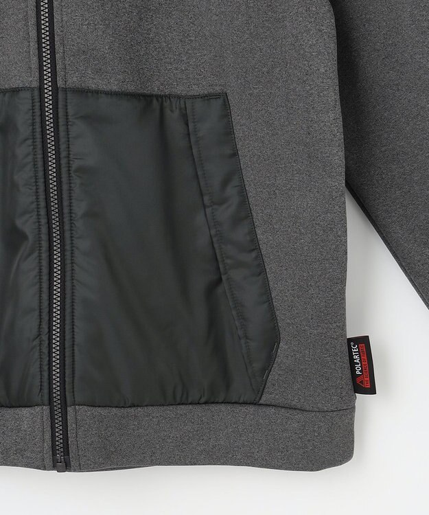 JOSEPH ABBOUD MOUNTAIN 【UNISEX】吸水速乾 バックフリースパーカー グレー系