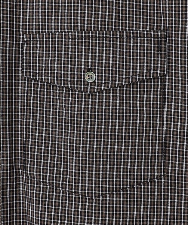 J.PRESS YORK STREET 【UNISEX】ミニチェック クレイジーパターンシャツ ブラウン系8