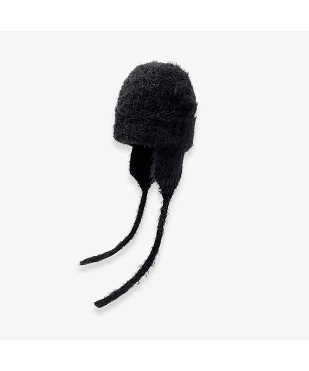 林八百吉商店 un chapeau  ミンクニットウィンター ブラック