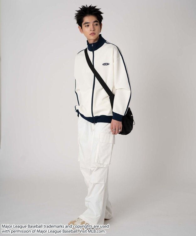 WEGO 【ユニセックス着用ITEM】別注MLBドロストポケットショルダー ブラック