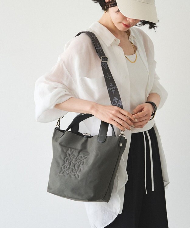russet コーデュラナイロン2WAYミニトートバッグ(CE-1673-WEB) Gray