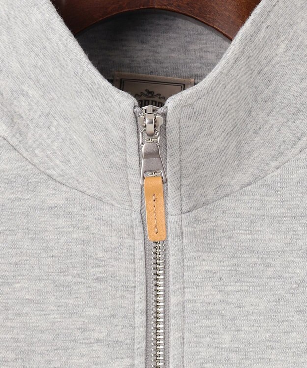 J.PRESS MEN ハーフジップ プルオーバースウェット ライトグレー系