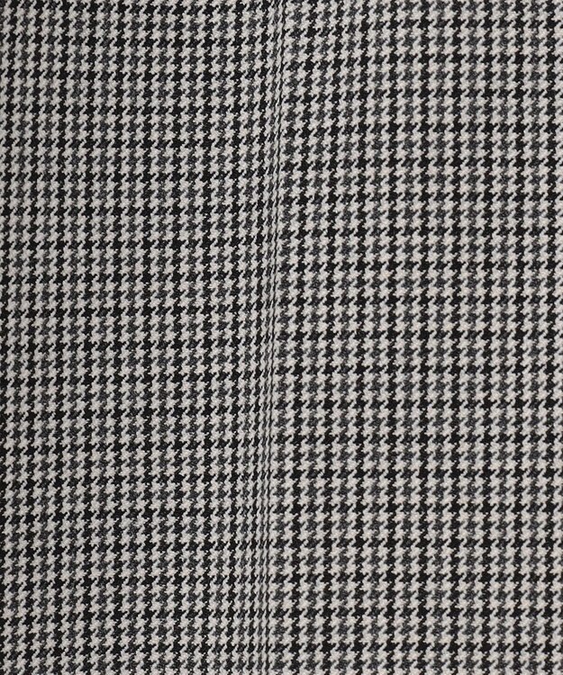 自由区 【撥水加工・洗える】TRギャバチェック柄ストレート パンツ モノトーン系チェック