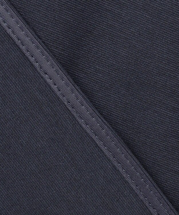 自由区 【接触冷感・UVカット・吸水速乾・抗菌防臭・洗える】ハイツイストポンチペプラム カットソー ネイビー