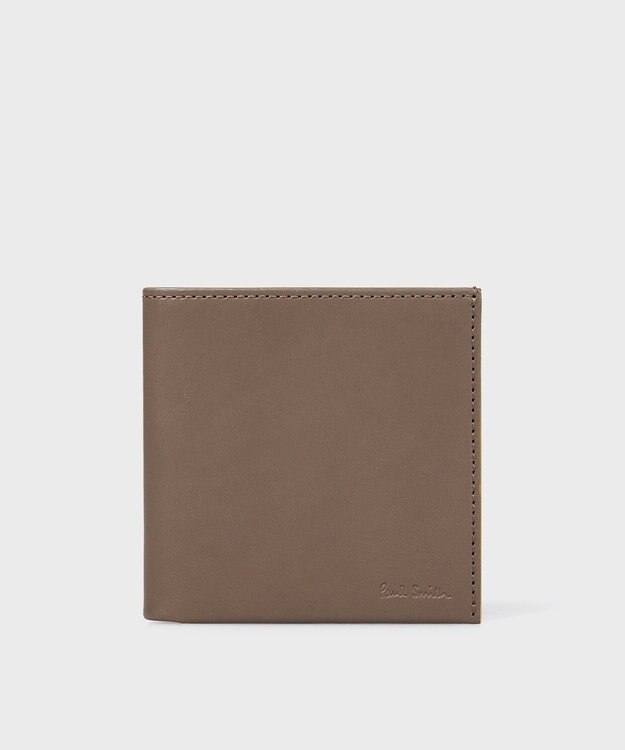 Paul Smith ストライプカラードエッジ 札入れ グレイッシュベージュ