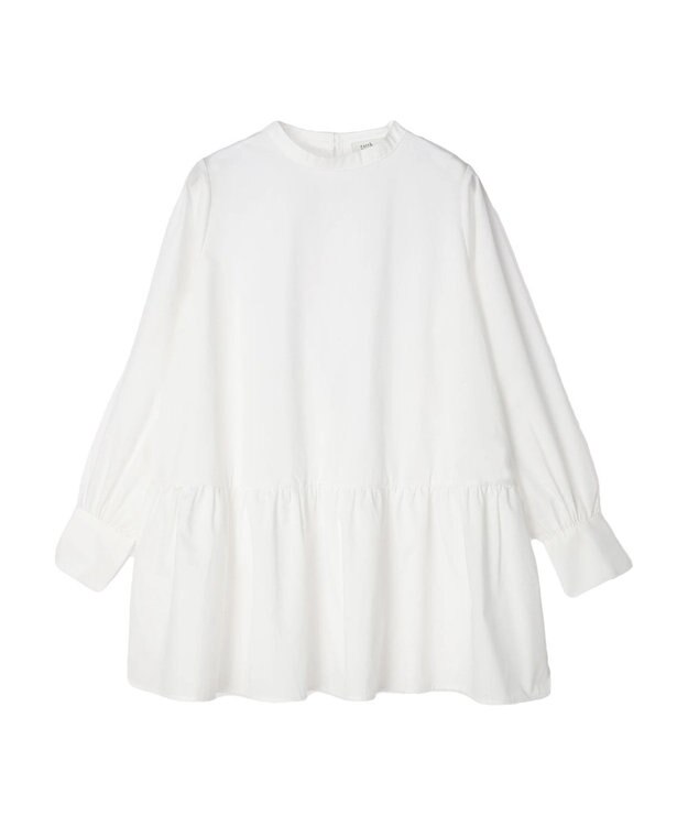 earth music&ecology ＳＥＴ２点　ベスト＋チュニックブラウス Ivory