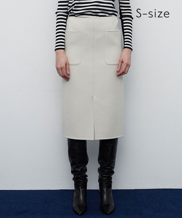 BEIGE， 【S-size】THOUIN / Iラインスカート Bone