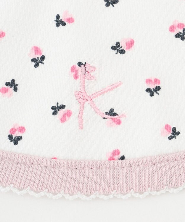 組曲 KIDS フラワーボンボン スタイ ピンク系5