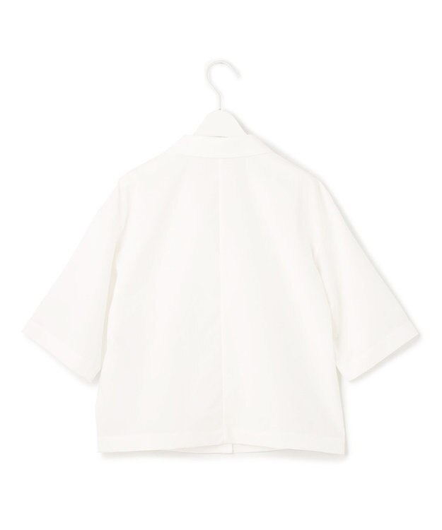 ICB 【洗える】 マイクロパナマボイル ジャケット オフホワイト系