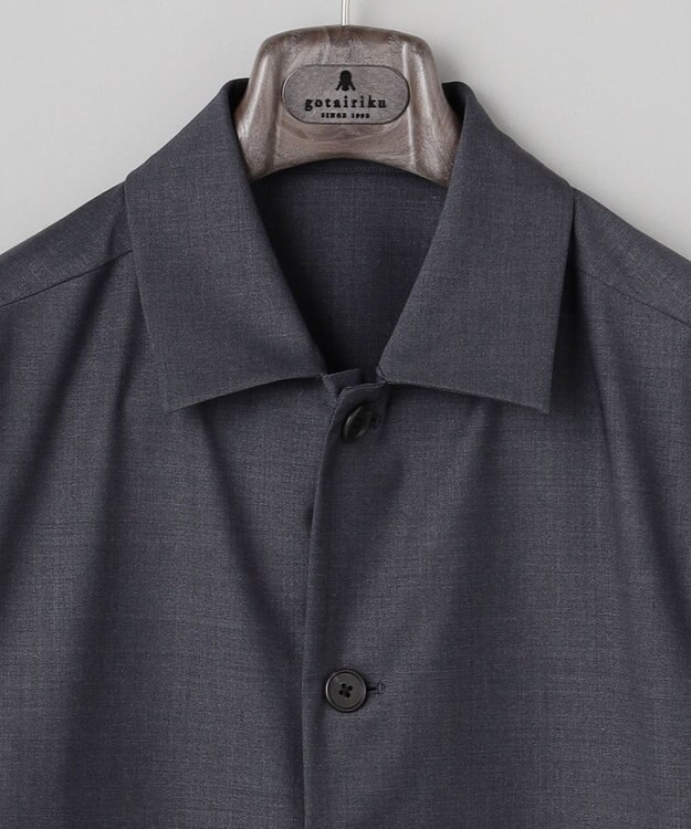 GOTAIRIKU カジュアルセットアップ対応【洗える/ストレッチ】YUNSA シャツアウター グレー系