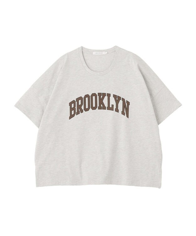 AMERICAN HOLIC BROOKLYN ロゴTシャツ Light Gray Mixture