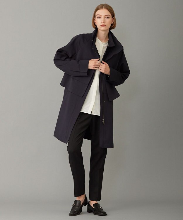 ICB ボンディングツイル ショートアウター ネイビー系