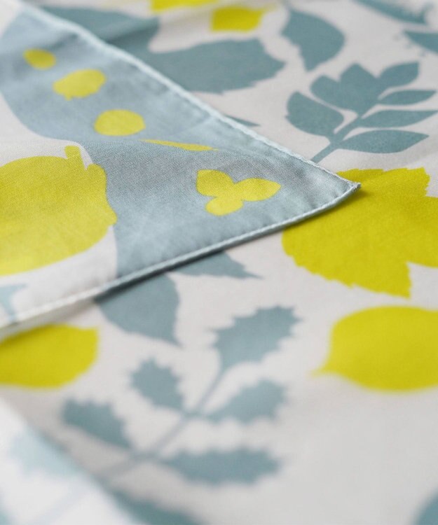nitorito 【UNISEX】ギフトパッケージ&ステッカー付 落ち葉のブーケ ハンカチ スカーフ yellow x grayish green