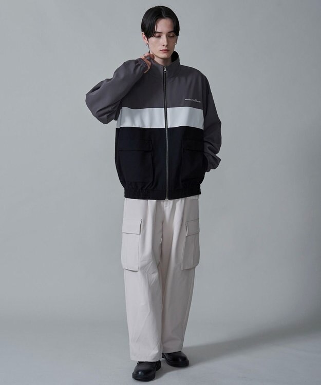 WEGO TRスタンドブルゾン ダークグレー