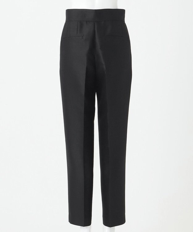 23区 【エステータ】ウールシルクツイル パンツ ブラック系