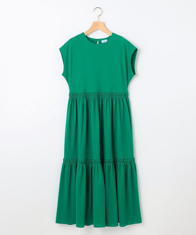 組曲 サマージャージーティアード ワンピース グリーン系