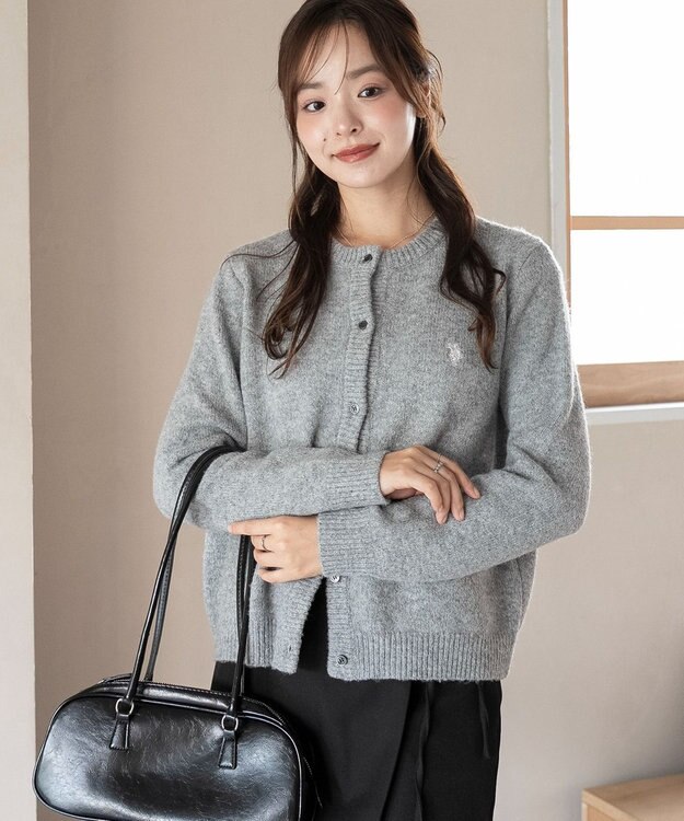 WEGO 【WEB限定/25年秋冬新作】別注USPOLO微起毛カーデ