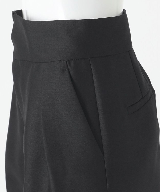 23区 【エステータ】ウールシルクツイル パンツ ブラック系